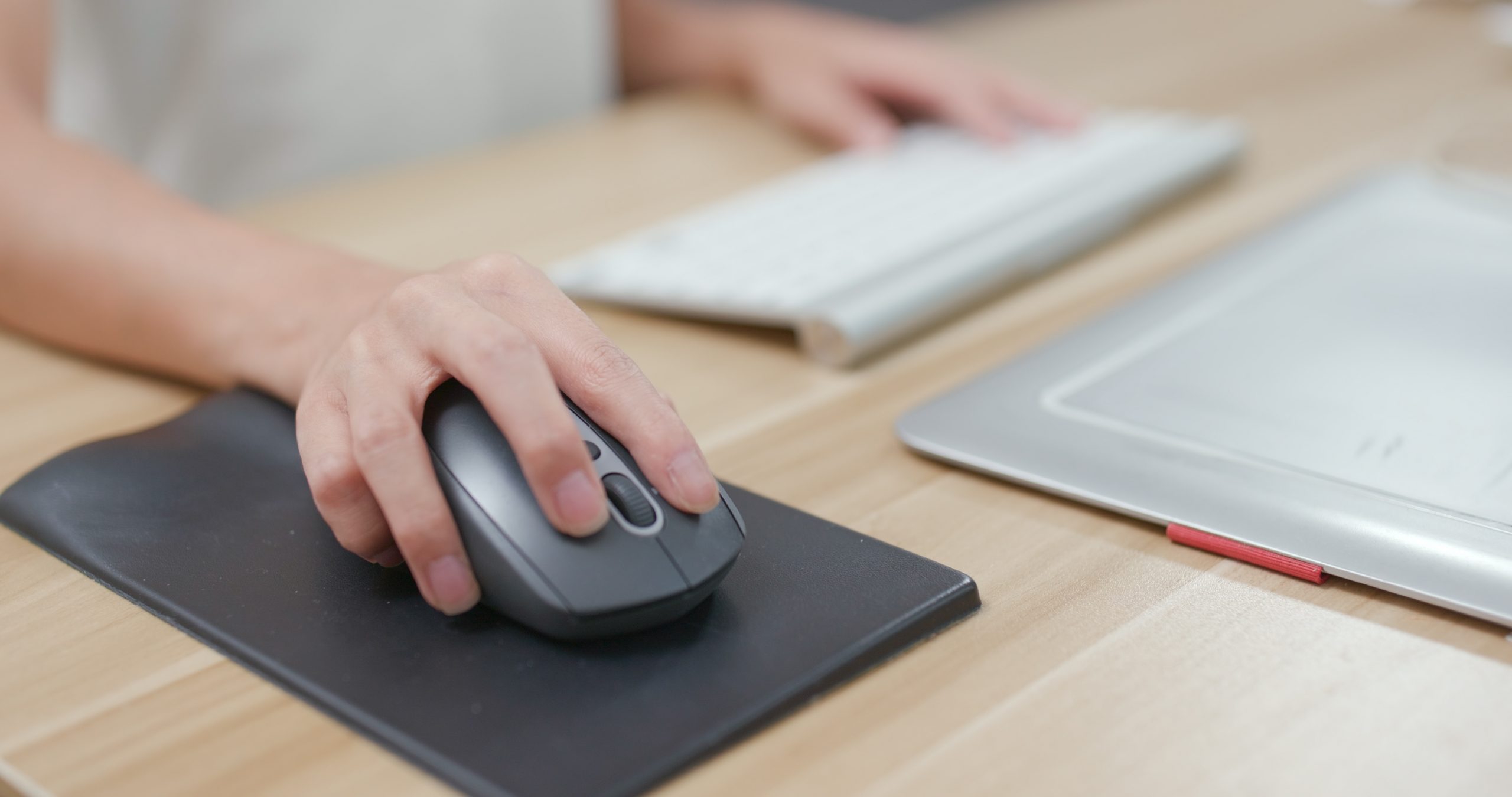 Woman working on computer