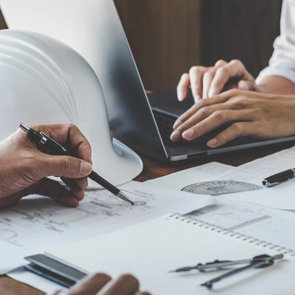 Construction and structure engineer drawing