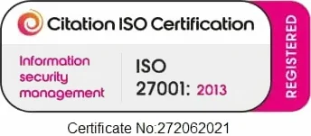 Citation ISO Certificate - Information security management - ISO 27001 - 2013