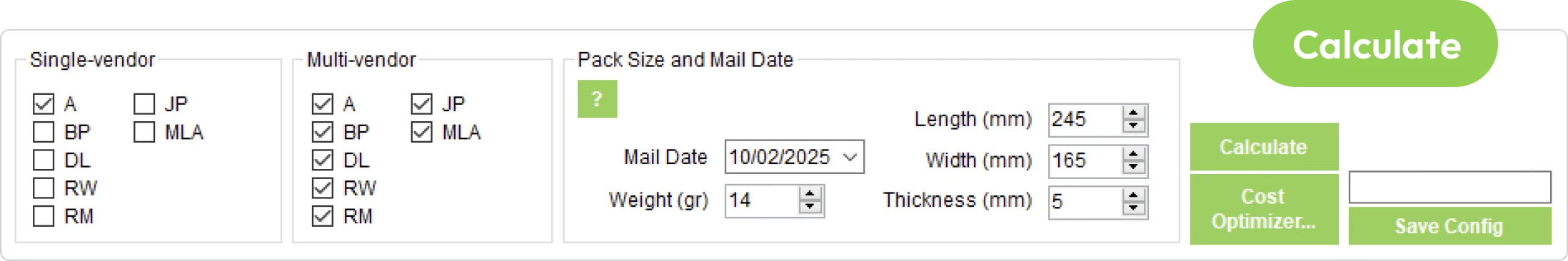 CRISP solution - Mailing profile calculate CRISP solution - Mailing profile calculate